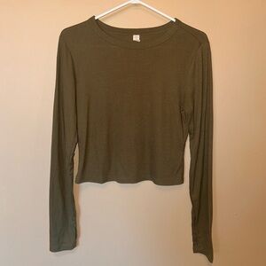 Olive Green Long Sleeve Old Navy Active